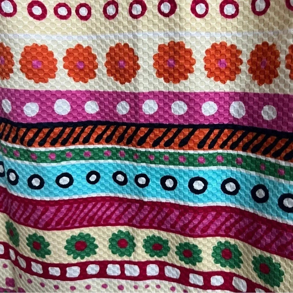 Talbots Geometric Striped Textured Sleeveless Knee-Length Sheath Dress - Picture 7 of 16